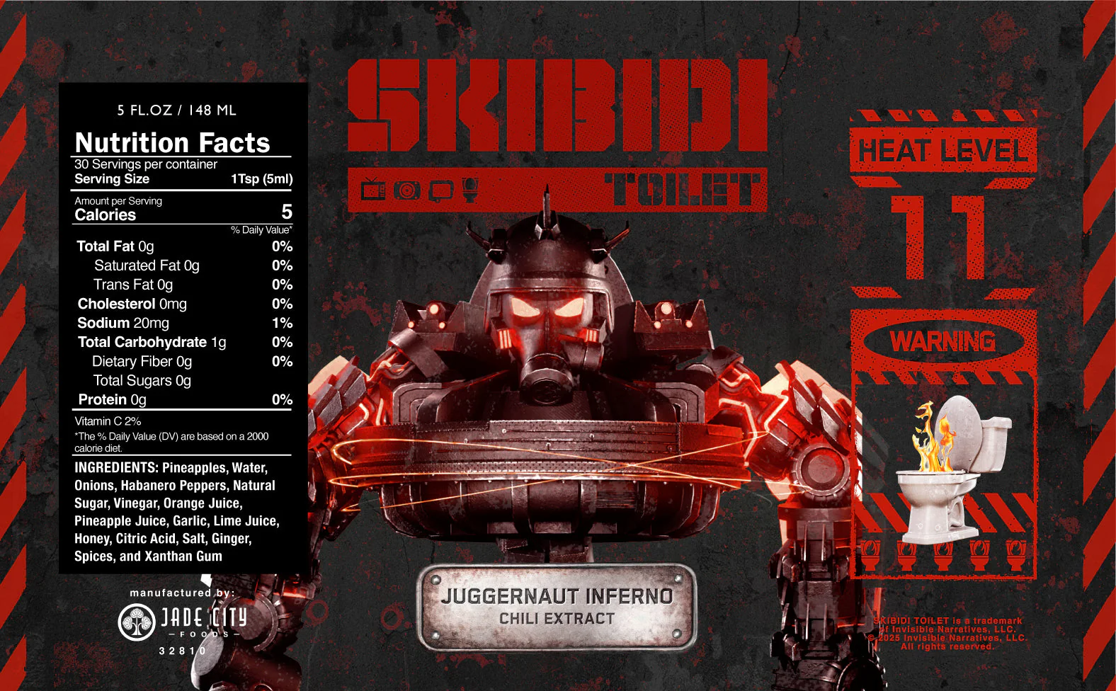 Skibidi Toilet Hot Sauce 5-Pack - Image 5